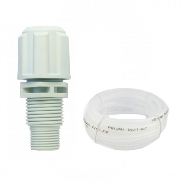 PVDF-T - Dosierventil/Impfventil - 3/8" + 1/2" - 4x6mm