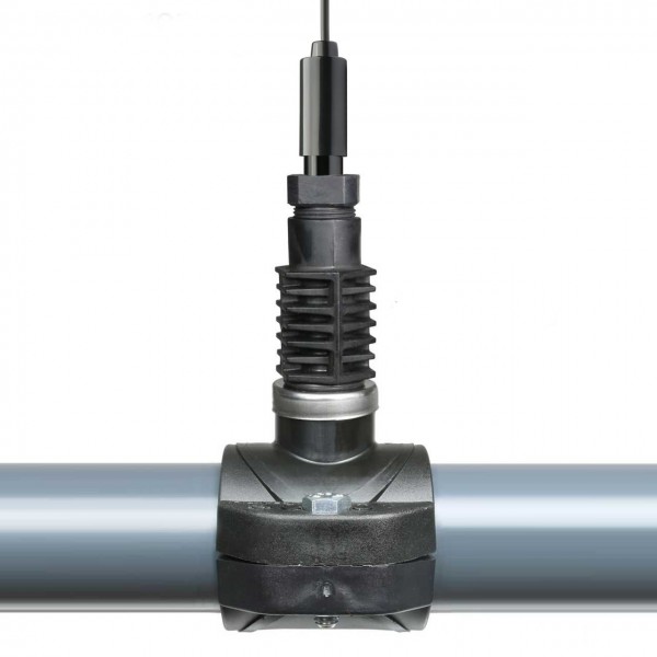 Beispiel PT100 mit Elektrodenhalter und Anbohrschelle