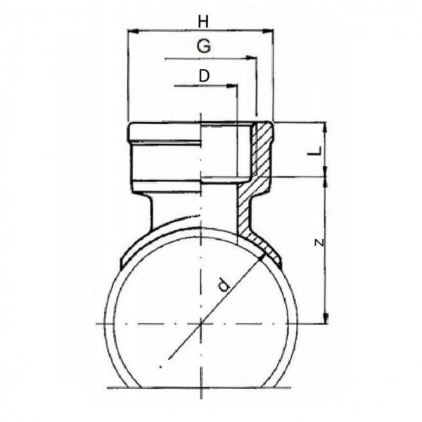 Abmessungen Abzweig / Sattel