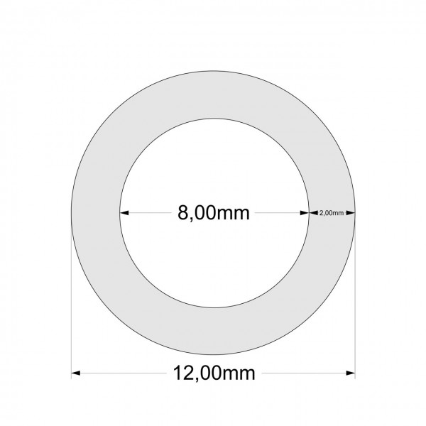 Schlauch Abmessungen 8mm 12mm