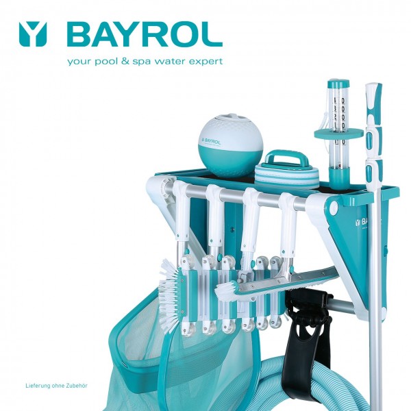 Zubehörregal zur Wandmontage mit Zubehör