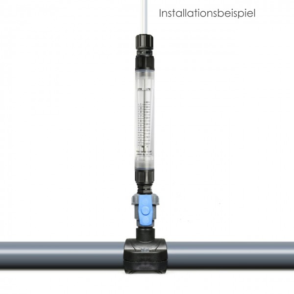 Installationsbeispiel SDM Durchflussmesser Bypass