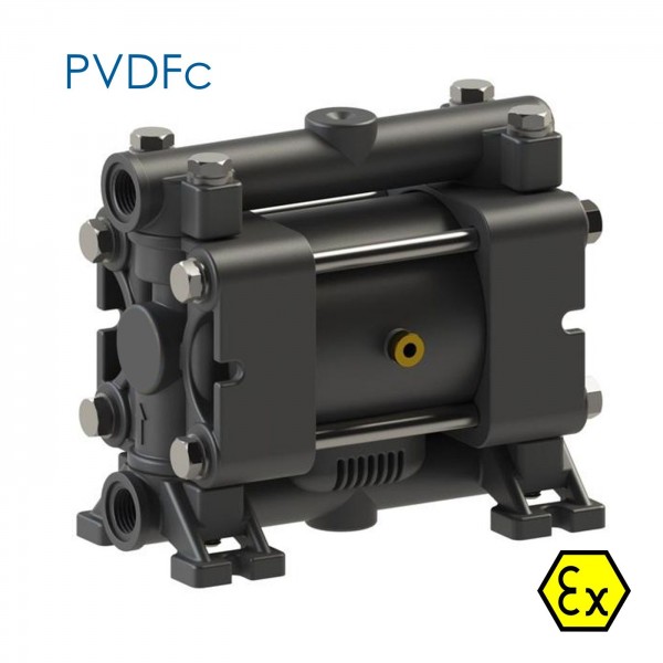 DUOTEK AF7 Druckluftmembranpumpe PVDFc