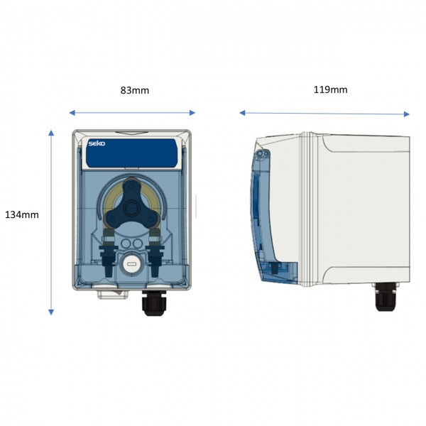 SEKO PoolOne PH REDOX Abmessungen