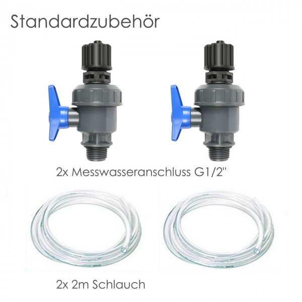 Standardzubehör Kugelhahn mit Messwasseranschluss
