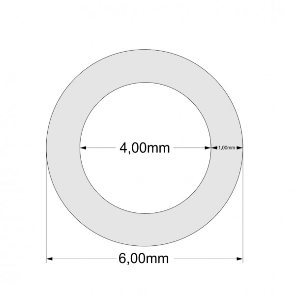 TEFLON-Schlauch 1mm Wandstärke